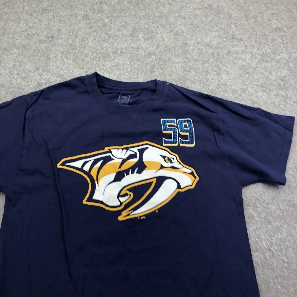 Nashville Predators Shirt Mens Medium Blue NHL Hockey Roman Josi 59 Pro Edge